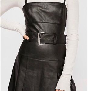 Free people vegan sexy  leather dress